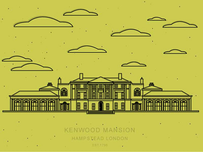 Kenwood Mansion band design house illustrator kenwood london mansion minneapolis minnesota poster