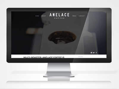 New Anelace Coffee site anelace coffee dagger minneapolis minnesota mpls northeast specialty coffee third wave web web design website