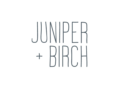 Jb Stacked birch design drawn hand illustrator juniper minneapolis minnesota organic type typography wedding