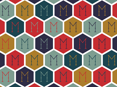 The Mayhew Pattern No. 2 boutique hexagon hotel illustrator lodge minneapolis minnesota monogram pattern symmetry tile upnorth