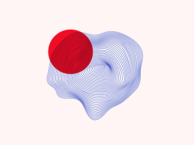 🧠 vol.3 2d 3d color palette contrast glitch illusion illustrator lines morph target topographic warp