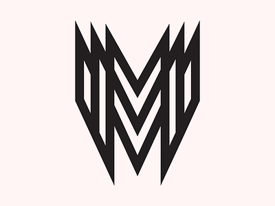 🤘 36daysoftype bold geometric m metal minneapolis mn monogram sharp thick lines type typography