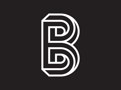 🅱️🅱️🅱️ 36daysoftype b geometric illusion lines logo minneapolis monogram penrose type typography