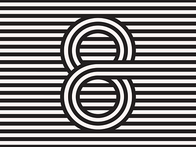 🏎 36daysoftype 8 depth geometric illusion lines minneapolis minnesota number race track typography