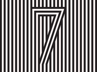 7&SEVEN 36daysoftype 7 design porn geometric lines minneapolis minnesota monogram number type porn typography