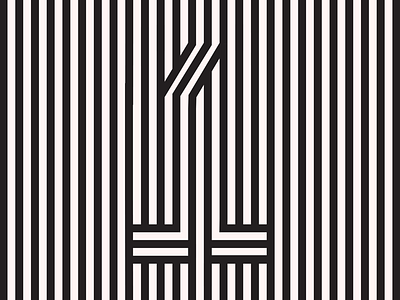 ☝️ 1 36daysoftype geometric illusion lines minneapolis number number 1 thick lines type typography vertical