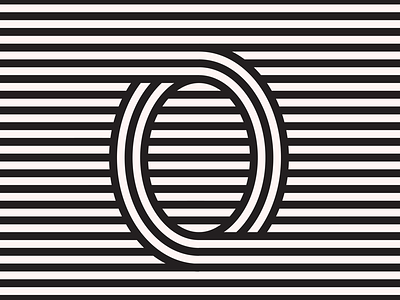 🏁 0 36daysoftype geometric horizontal illusion lines minneapolis minnesota number type typography zero