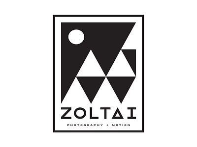 Alexander Zoltai identity 02 abstract black and white geometric identity logo motion mountains photographer wordmark