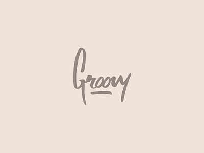 Groovy word mark calligraphy graphic design logo design typography word mark