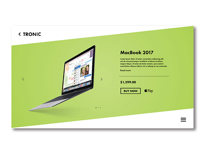 Tronic webshop design e commerce ui ux webshop