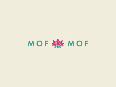 Mofmof logo design colours design logo pastel