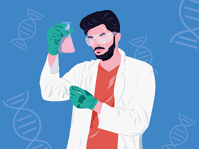 Biomedical Scientist adobeillustrator careers digitalillustration illustration science