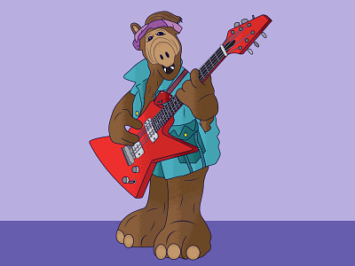 ALF 80s series adobeillustrator digitaldesign digitalillustration illustration