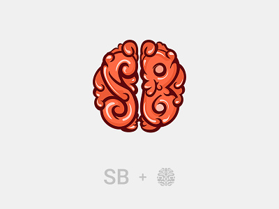 SB App Logo Design brain game logo logo design sb sb logo sb logo design video game