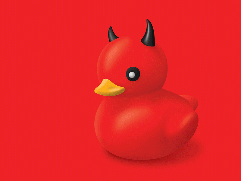 Evil Ducky art creative design duck evil fun graphic design hot illustration illustrator picture process style vector