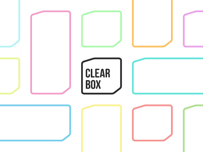 Clear Box box case clear clear box colors cube design flat graphic design illustration inside line logo logo concept logo design minimal perspective start up logo stripe vector