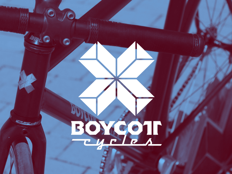 Boycott cycles bezierclub bicycle bike branding custom design lettercollective lettering logo logotype mark vector
