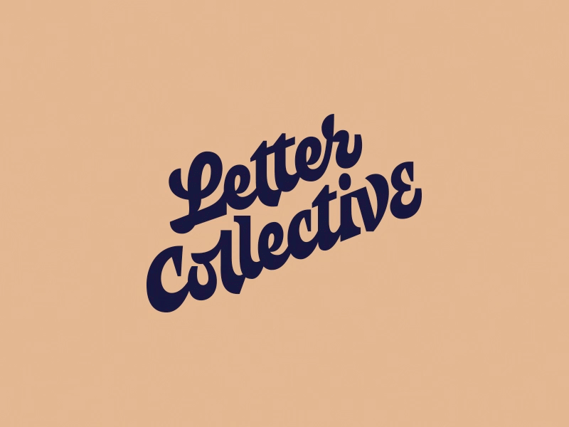 Letter Collective logotype debut lettering logotype