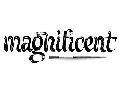 Magnificent brush and ink brush calligraphy brush font calligraphy calligraphy design design script script font