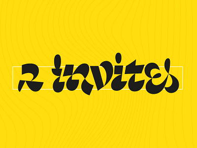 2 invites 2 invites bezierclub custom draft instagram invite lettercollective lettering prospect type vector