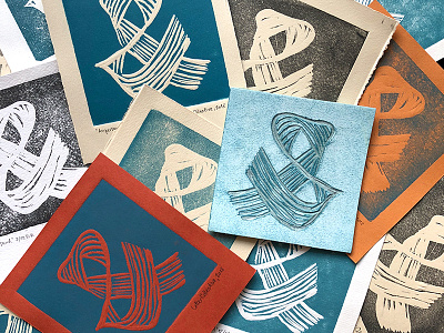 Ampersand | Linocut Letterpress Card