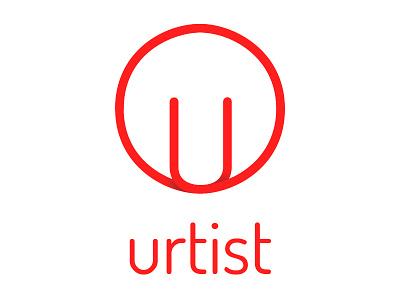 URTIST Logo artist booking clever logos minimal simple logo logo