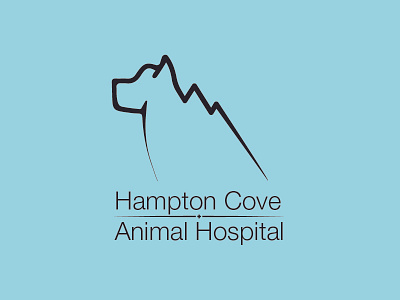 Hampton Cove Animal Hospital Logo 30 day logo challenge animal clean concept hospital logo minimal mountain sleek sophisticated vet