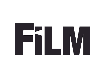 Film Logo 30 day logo challenge black and white branding clean logo logotype minimal negative space simple