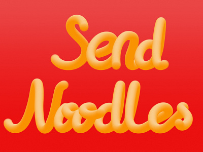 Send Noodles 3d funny graphic meme red send nudes