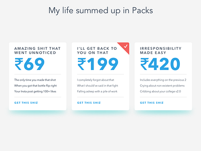 Life Payment Plans clean colors design enterprise funny meme minimal packs price shadow simple sketch ui