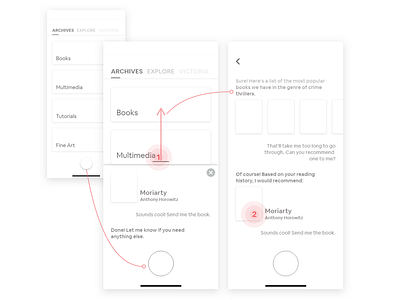 Victoria- Wireframes: Conversation app branding design flat icon illustration iphonex minimal typography ui ux vector