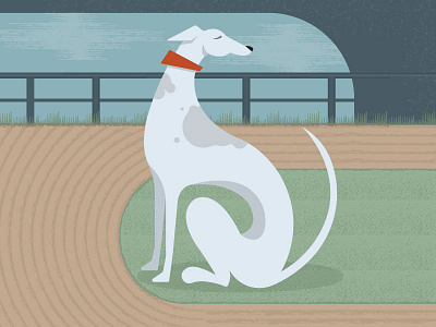Greyhound blue bold curves design greyhound illustration logo pooch vector