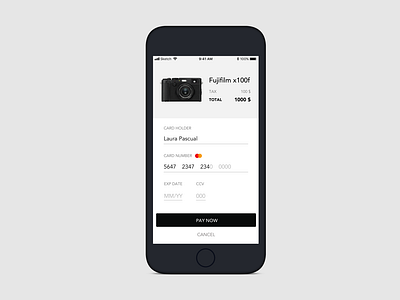 Card Checkout :: Daily UI Day 2