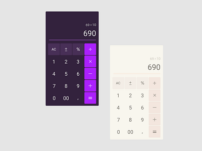 Calculator :: Daily UI Day 4 calculator daily ui dailyui design designchallenge neon pastel ui