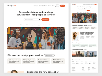 MeetnGreetMe landing page redesign