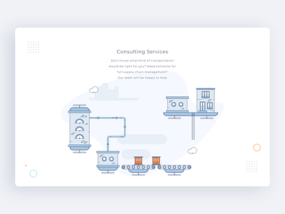 UGI - Web #3 boxes branding clouds design flat illustration illustrator machines outline pipes sketch ui ux vector web