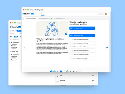 StartMy.Portal design django python ui ux web