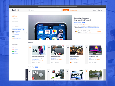 Heleot: a new video platform for sharing product experiences django python ui ux vue.js web