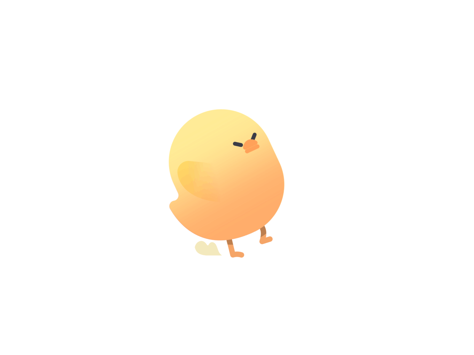 CHEEP-Hurt 2d animation animation attack character chick design game hurt illustration sprite sheet