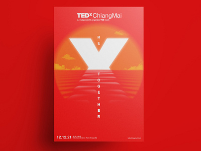 TEDx Chiang Mai "Re Together = Sunset" branding graphic design illustration poster vector