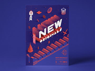 New Originals Poster chiangmai culture graphic isometric new original poster thailand