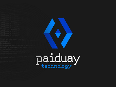 Branding Paiduay Technology branding code logo technology typogaphy