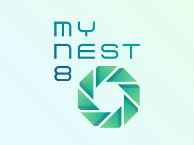 Nest No.8 branding icon logo typogaphy