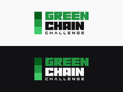 Logo Green Chain Challenge brand brand design branding challenge green logo logodesign logotype