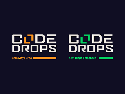 Logo Code Drops brand brand design branding code dev logo logodesign logotipo logotype