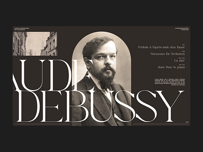 Debussy - Composer Series brand branding design illustration logo photography portfolio typography ui ux
