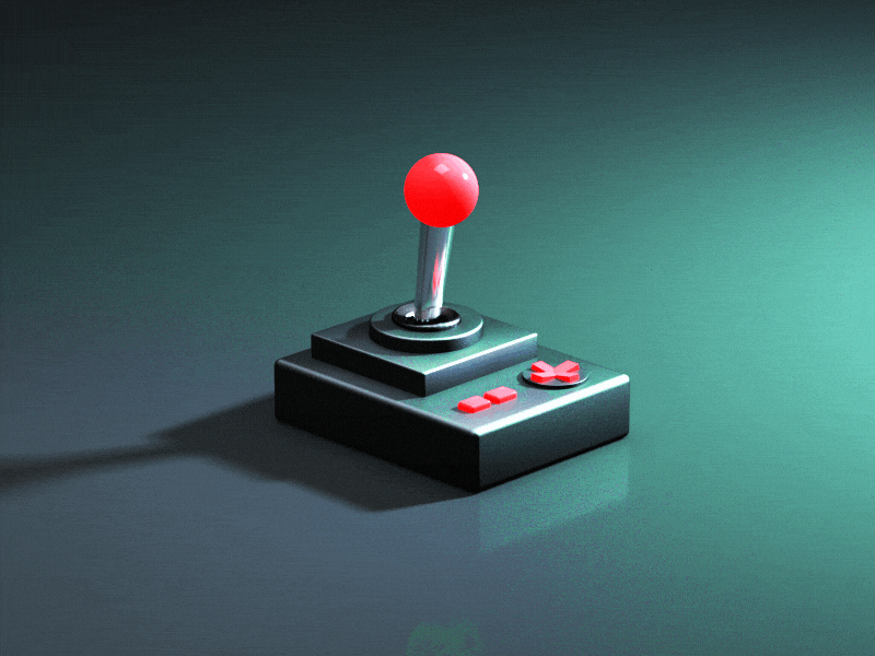 Joystick game joystick red