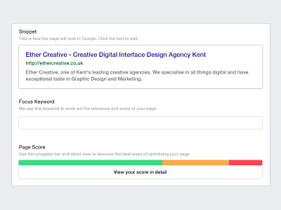 SEO for Craft CMS field preview seo