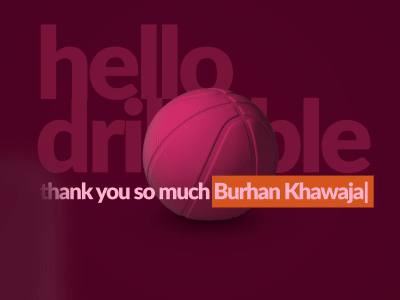 Hello Dribbble! hello hellodribbble thank you