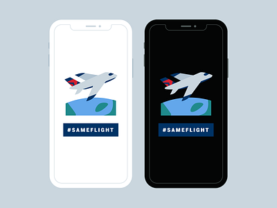 Delta #SameFlight Twitter Emoji